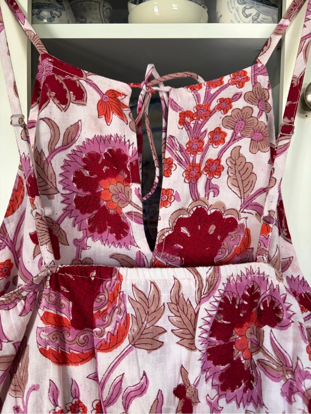 Jude Connally Anita Maxi Dress Sz 12 Pink and Red Floral Print - Picture 6 of 10